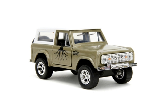 Imagine Jada Marvel set mașinuță metalică Ford Bronco și figurină Groot