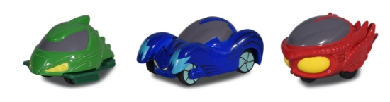 Imagine Eroi în pijamale set 3 mașinuțe