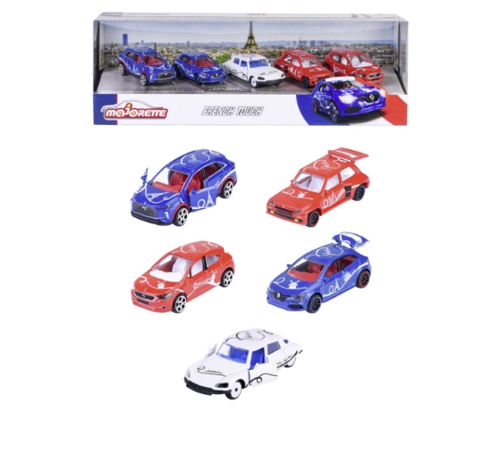 Imagine Majorette French Touch set 5 mașinuțe metalice scară 1:64