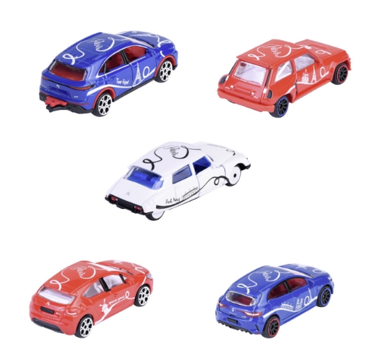 Imagine Majorette French Touch set 5 mașinuțe metalice scară 1:64