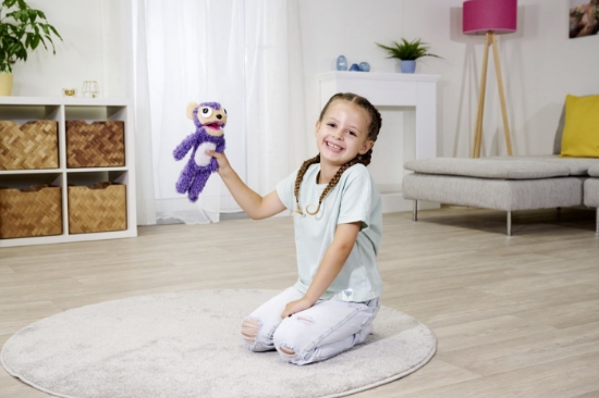 Imagine Simba ScreamerZ jucărie plus maimuțică violet