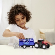 Imagine DICKIE MASSEY FERGUSON TRACTOR SI REMORCA CU SUNETE SI LUMINI