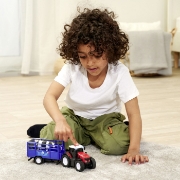 Imagine Dickie Massey Ferguson tractor și remorcă cu sunete și lumini