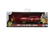 Imagine JADA BATMAN SET FIGURINA ROBIN SI MASINUTA METALICA CHEVROLET CAMARO 1967 SCARA 1:32