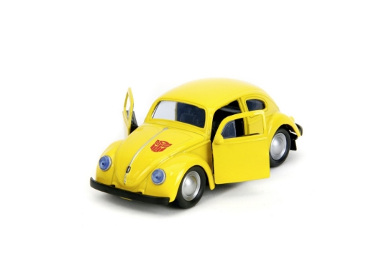 Imagine Jada Transformers mașinuță metalică Bumblebee Volkswagen Beetle scară 1:32