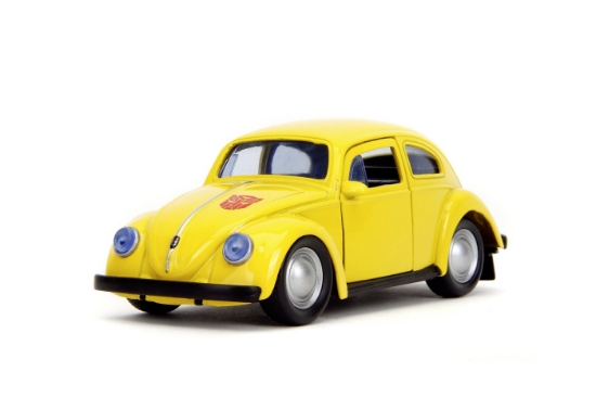 Imagine Jada Transformers mașinuță metalică Bumblebee Volkswagen Beetle scară 1:32