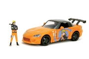 Imagine JADA NARUTO SHIPPUDEN SET FIGURINA NARUTO SI MASINUTA METALICA HONDA 2001 S2000 SCARA 1:24