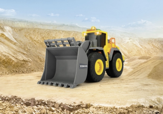 Imagine Dickie excavator Volvo cu sunete si lumini