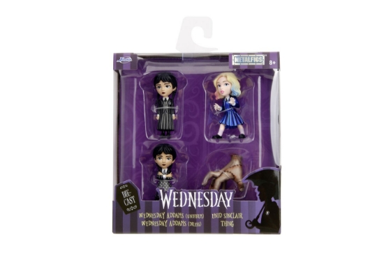 Imagine JADA WEDNESDAY SET 4 FIGURINE METALICE 6.5CM