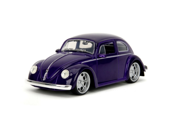 Imagine Jada Wednesday set mașinuță metalică Volkswagen Beetle 1:24 și figurină metalică Wednesday 7 cm