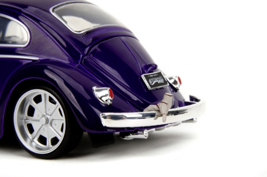 Imagine Jada Wednesday set mașinuță metalică Volkswagen Beetle 1:24 și figurină metalică Wednesday 7 cm