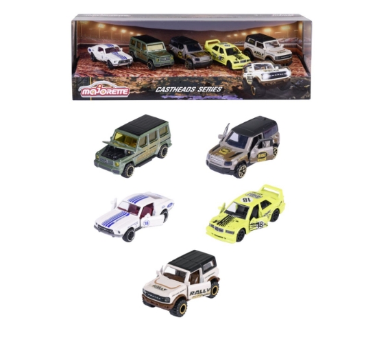 Imagine MAJORETTE CASTHEADS SERIES SET 5 MASINUTE SCARA 1:64