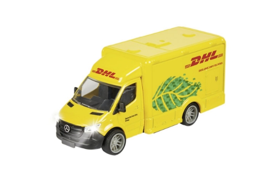 Imagine Majorette transportor Mercedes Benz DHL