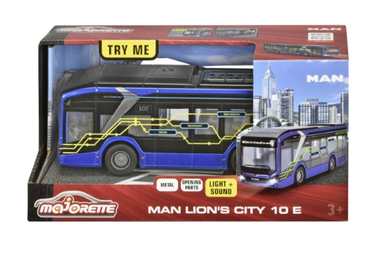 Imagine Majorette Autobuz electric MAN Lion’s City 10E 22 cm