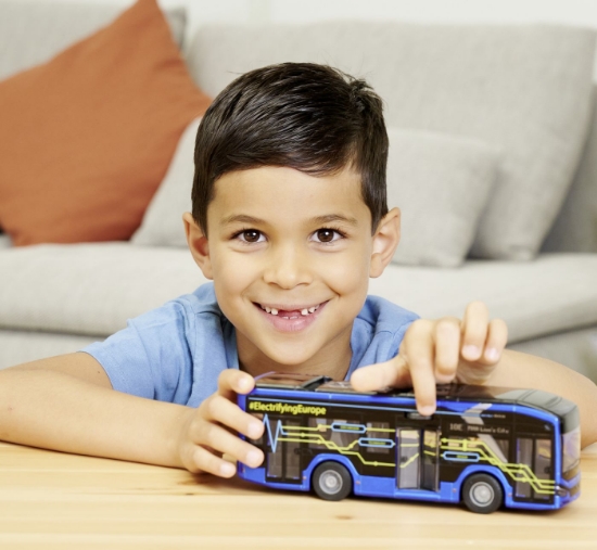 Imagine Majorette Autobuz electric MAN Lion’s City 10E 22 cm