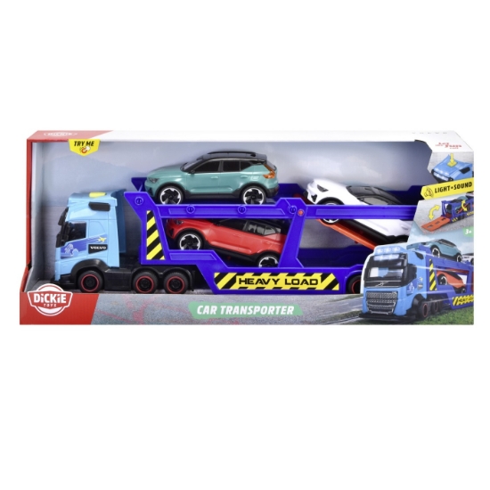 Imagine DICKIE TRANSPORTOR VOLVO 40CM CU SUNETE SI LUMINI
