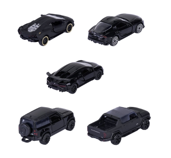 Imagine Majorette set 5 mașinuțe Black Edition 2.0 Giftpack