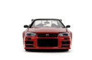 Imagine Jada Godzilla mașinuță metalică Nissan Skyline GTR scară 1 la 24