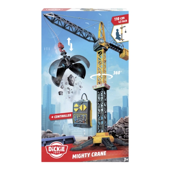 Imagine DICKIE MACARA MIGHTY CRANE 110CM ROTATIE 360 CU TELECOMANDA
