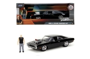 Imagine JADA FAST AND FURIOUS SET FIGURINA DOM SI MASINUTA METALICA DODGE CHARGER 1970 SCARA 1 LA 24