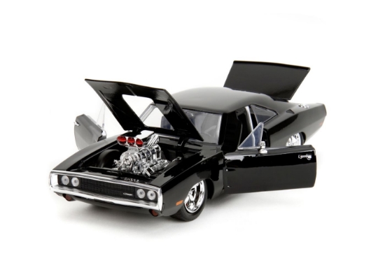 Imagine Jada Fast and Furious Set figurină Dom și mașinuță metalică Dodge Charger 1970 scară 1 la 24