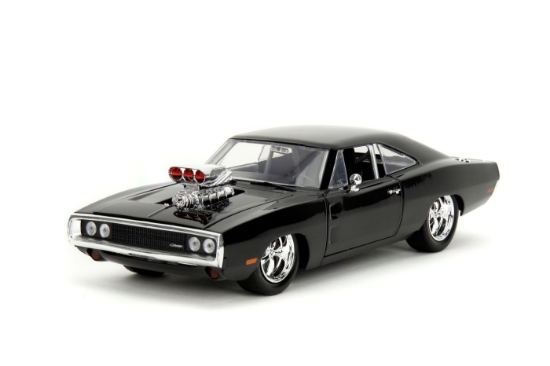 Imagine Jada Fast and Furious Set figurină Dom și mașinuță metalică Dodge Charger 1970 scară 1 la 24
