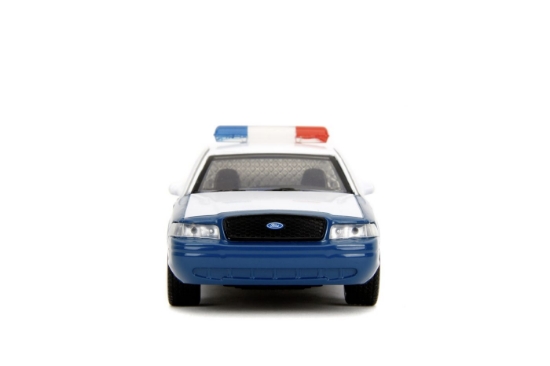 Imagine Jada The Walking Dead Rick Grimes mașinuță metalică Ford Crown Victoria scară 1:32
