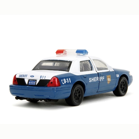 Imagine Jada The Walking Dead Rick Grimes mașinuță metalică Ford Crown Victoria scară 1:32
