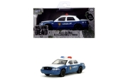Imagine Jada The Walking Dead Rick Grimes mașinuță metalică Ford Crown Victoria scară 1:32