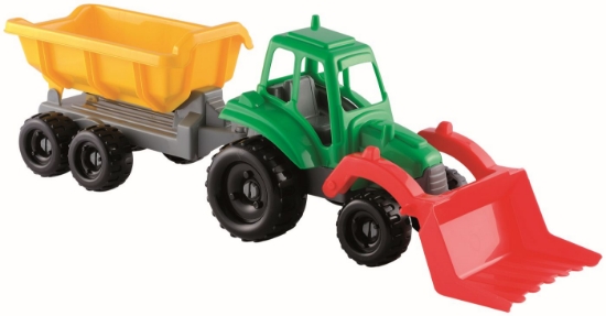 Imagine ECOIFFIER  JUCARIE TRACTOR CU REMORCA 52CM