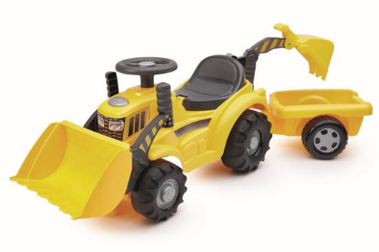 Imagine Ecoiffier excavator cu remorcă