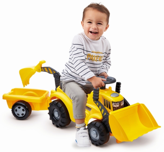 Imagine Ecoiffier excavator cu remorcă