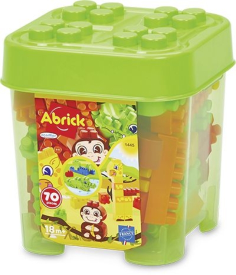 Imagine Ecoiffier Abrick set construcție animale 70 piese