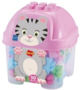 Imagine Ecoiffier Abrick set construcție pisică 50 piese