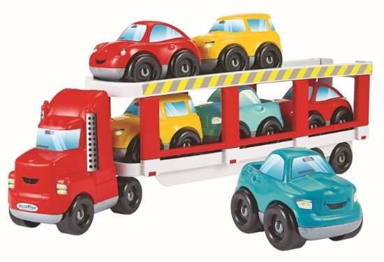 Imagine Ecoiffier Abrick transportator auto platformă