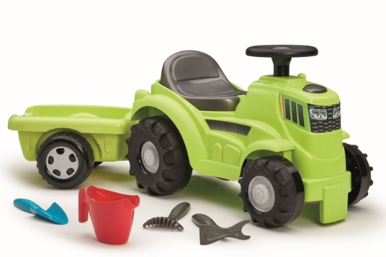 Imagine Ecoiffier Tractor Ride On cu remorcă 85 cm