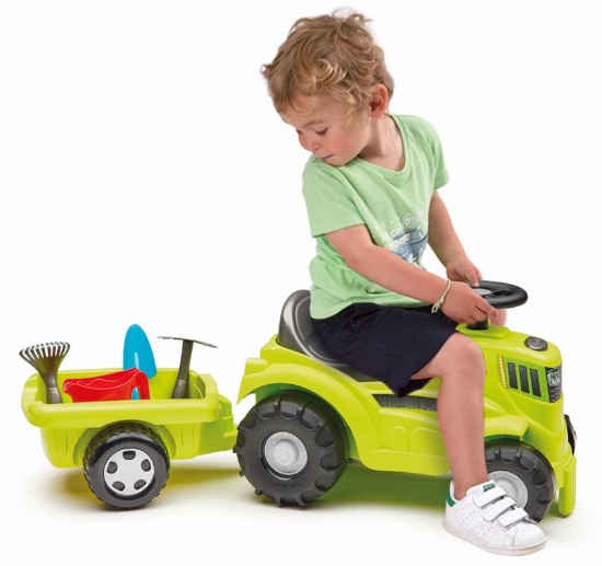 Imagine Ecoiffier Tractor Ride On cu remorcă 85 cm