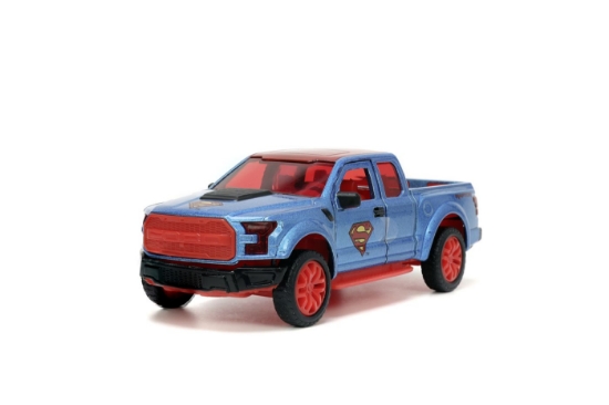 Imagine Jada DC set figurină metalică Superman și mașinuță 2017 Ford F-150 Raptor scara 1:32