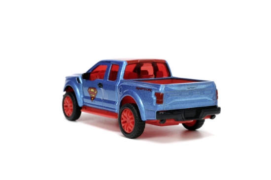 Imagine Jada DC set figurină metalică Superman și mașinuță 2017 Ford F-150 Raptor scara 1:32
