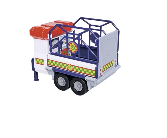 Imagine Pompierul Sam vehicul salvare animale cu figurine și remorcă
