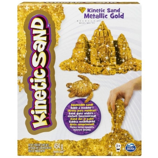 Imagine NISIP KINETIC METALE SI MINERALE STRALUCITOARE AURIU