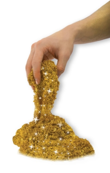 Imagine Nisip kinetic metale și minerale strălucitoare auriu