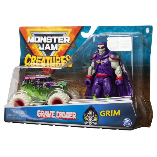 Imagine MONSTER JAM MACHETA GROPARUL SI GRIM