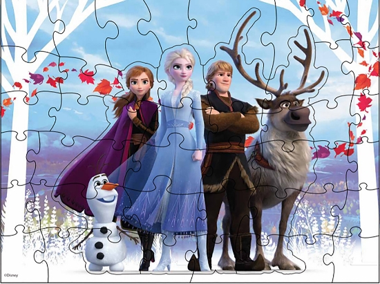 Imagine Puzzle surpriză Frozen2 cu 48 piese în cutie diamant