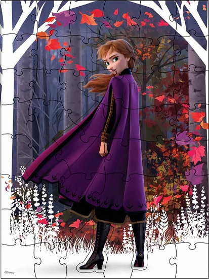 Imagine Puzzle surpriză Frozen2 cu 48 piese în cutie diamant