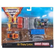 Imagine MONSTER JAM SET DE JOACA EL TORO LOCO SI GROPARUL