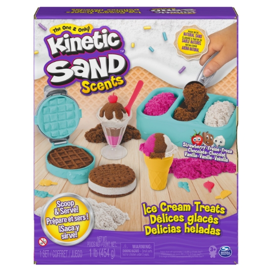 Imagine KINETIC SAND SET INGHETATA SI PRAJITURELE COLORATE SI PARFUMATE