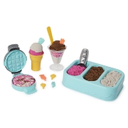 Imagine KINETIC SAND SET INGHETATA SI PRAJITURELE COLORATE SI PARFUMATE