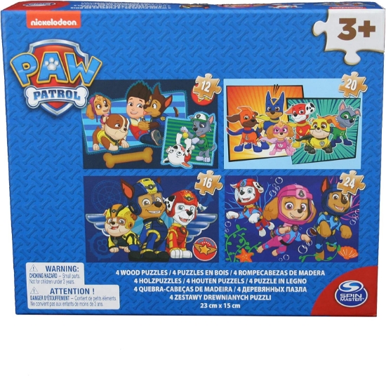 Imagine PATRULA CATELUSILOR PUZZLE 4IN1 DIN LEMN