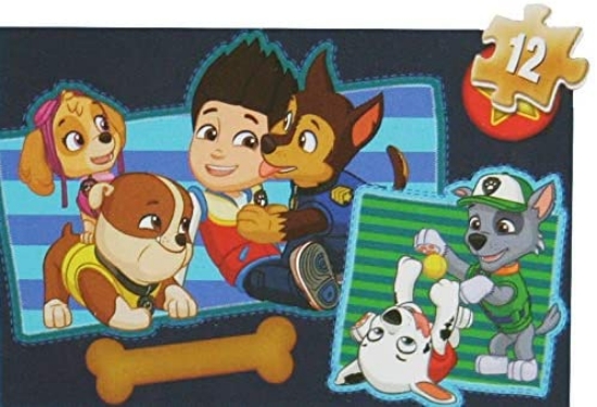 Imagine Patrula cățelușilor Puzzle 4in1 din lemn